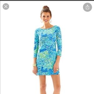 Lilly Pulitzer Peacock Marlowe Boatneck Dress